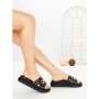 Papuci Dama cu Platforma FF-85 BLACK | EMAS