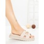 Papuci Dama cu Platforma FF-85 BEIGE | EMAS