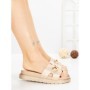 Papuci Dama cu Platforma FF-85 GOLD | EMAS