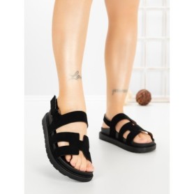 Sandale Dama cu Platforma FF-81 BLACK | EMAS