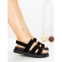 Sandale Dama cu Platforma FF-81 BLACK | EMAS