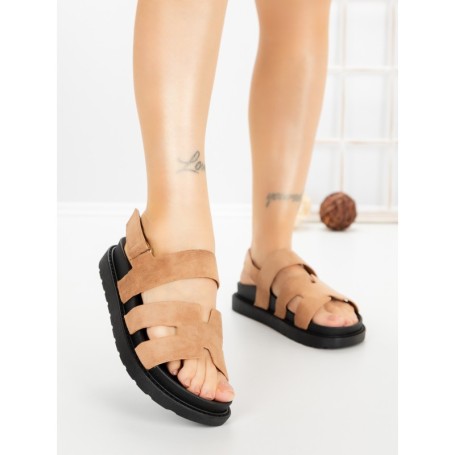 Sandale Dama cu Platforma FF-81 KHAKI | EMAS