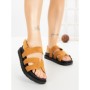 Sandale Dama cu Platforma FF-81 CAMEL | EMAS