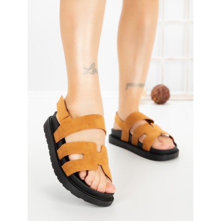 Sandale Dama cu Platforma FF-81 CAMEL | EMAS