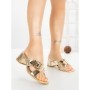 Papuci Dama cu Toc DD-213 GOLD | EMAS