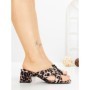 Papuci Dama cu Toc DD-213 LEOPARD | EMAS