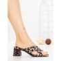 Papuci Dama cu Toc DD-213 LEOPARD | EMAS