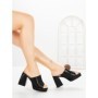 Papuci Dama cu Toc DD-201 BLACK | EMAS