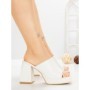 Papuci Dama cu Toc DD-201 WHITE | EMAS