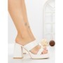 Papuci Dama cu Toc DD-202 WHITE | EMAS