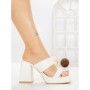 Papuci Dama cu Toc DD-202 WHITE | EMAS