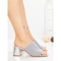 Papuci Dama cu Toc GG-60 SILVER | EMAS