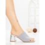 Papuci Dama cu Toc GG-60 SILVER | EMAS
