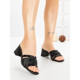 Papuci Dama cu Toc DD-212 BLACK | EMAS