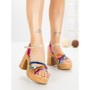 Sandale Dama cu Toc Gros WW-50 COLOR | EMAS
