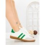 Pantofi Sport Dama LA-79 WHITE-GREEN | ANDERINA