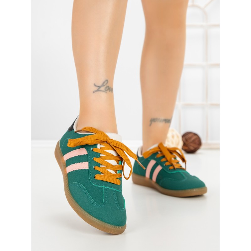 Pantofi Sport Dama LA-79 GREEN-FUCHSIA | ANDERINA
