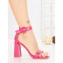 Sandale Dama cu Toc Gros FM5334 FUCHSIA | ANDERINA