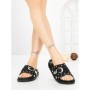 Papuci Dama cu Talpa Joasa JM376 NEGRO | ANNALISE