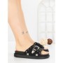 Papuci Dama cu Talpa Joasa JM376 NEGRO | ANNALISE