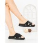 Papuci Dama cu Talpa Joasa JM376 NEGRO | ANNALISE