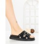 Papuci Dama cu Talpa Joasa JM376 NEGRO | ANNALISE