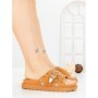 Papuci Dama cu Talpa Joasa JM376 CAMEL | ANNALISE