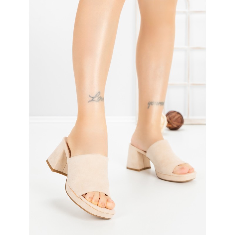 Papuci Dama cu Toc JM170F BEZI | ANNALISE
