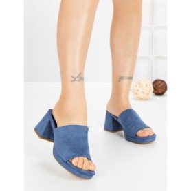 Papuci Dama cu Toc JM170F AZUL CLARO | ANNALISE