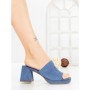Papuci Dama cu Toc JM170F AZUL CLARO | ANNALISE