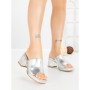 Papuci Dama cu Toc JM170F SILVER | ANNALISE