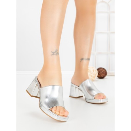 Papuci Dama cu Toc JM170F SILVER | ANNALISE