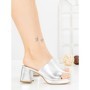 Papuci Dama cu Toc JM170F SILVER | ANNALISE
