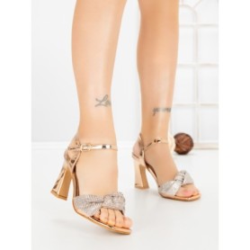Sandale Dama cu Toc Subtire JM666T CHAMPAGNE | ANNALISE