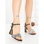 Sandale Dama cu Toc Subtire JM666T NEGRO | ANNALISE