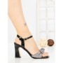 Sandale Dama cu Toc Subtire JM666T NEGRO | ANNALISE