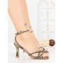 Sandale Dama cu Toc Subtire JM669T PLOMO | ANNALISE