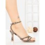 Sandale Dama cu Toc Subtire JM669T PLOMO | ANNALISE