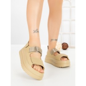 Sandale Dama cu Platforma JM576 GREEN | ANNALISE