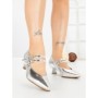 Pantofi cu Toc mic JM270E SILVER | ANNALISE