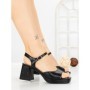 Sandale Dama cu Toc Gros JM168F NEGRO | ANNALISE