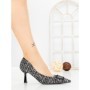 Pantofi Stiletto 88089 BLACK | GOWIN