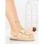 Papuci Dama cu Talpa Joasa F371 BEIGE | GOWIN