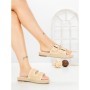 Papuci Dama cu Talpa Joasa F371 BEIGE | GOWIN