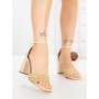 Sandale Dama cu Toc Gros ST024 BEIGE | GOWIN