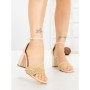 Sandale Dama cu Toc Gros ST024 BEIGE | GOWIN