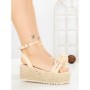Sandale Dama cu Platforma R-01 BEIGE | GOWIN