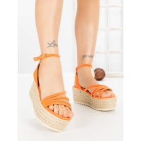 Sandale Dama cu Platforma R-01 ORANGE | GOWIN