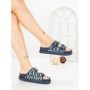 Papuci Dama cu Talpa Joasa SU042 BLUE | GOWIN
