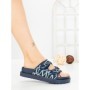 Papuci Dama cu Talpa Joasa SU042 BLUE | GOWIN